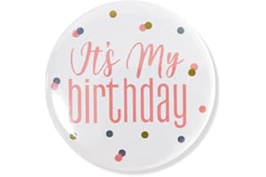 COLORFUL BLING It's My Birthday Ribbon, Satin Fabric Happy Birthday Birthday Queen King Ribbon Tinplate Badge Pin for Girls, Boys, Award Rose Badge Brooch Party Decoration