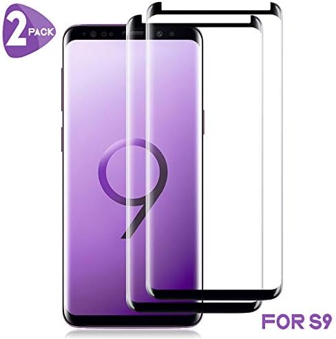 [2-Pack] Galaxy S9 Screen Protector,WZS [9H Hardness][Anti-Fingerprint][Ultra-Clear][Bubble Free] Tempered Glass Screen Protector Compatible with Samsung Galaxy S9