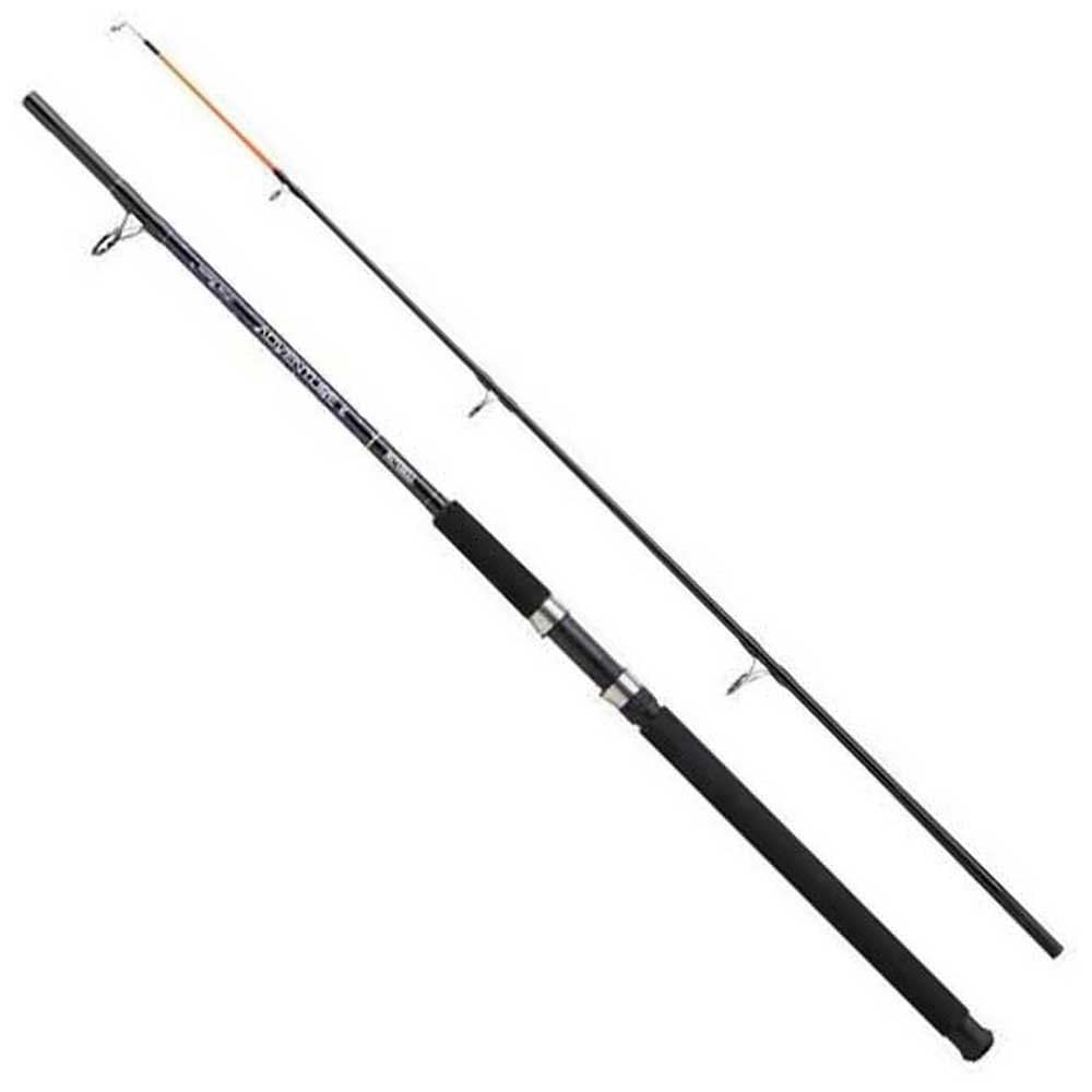 Mitchell Adventure II Boat Rod, Fishing Rod, Spinning Rods, Sea - Boat Fishing, Durable Glass Composite Boat and Kayak Fishing Rod, Saltwater Proof, Unisex, Black/Purple, 2.1m | 100-250g