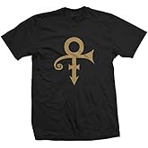 Prince Unisex-Adult Prince Official Merch Gold Love Symbol Short Sleeve Shirt