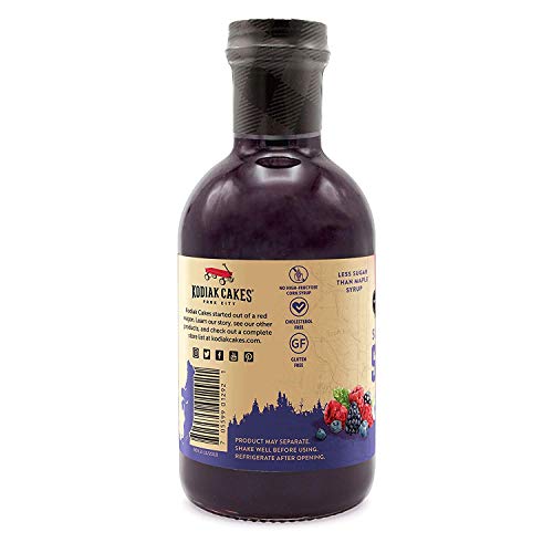 Kodiak Cakes Mountain Berry Super Fruit Pancake Syrup Gluten Free, Cholesterol Free, Less