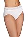 Bali Women's No Lines No Slip Hipster Panty with Lace Waistband