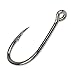 Goture Fishing Hooks 500pcs Small Size Freshwater Fishhook Jig Circle Fishing Hooks Soft Bait Texas Rig Set 50Pcs in a box for Saltwater