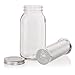 Cold Brew Coffee Maker - Coffee Genie Iced Coffee Maker w/Mason Jar and Stainless Steel Filter for Ice Coffee, Iced Tea and Fruit Water Infuser (64oz), clear