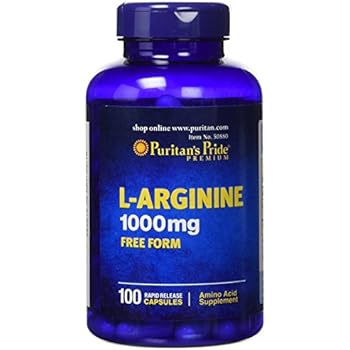 Puritans Pride L-arginine 1000 Mg Capsules, 100 Count
