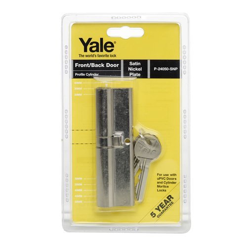 YALE FRONT/BACK DOOR PROFILE CYLINDER P-24050-SNP