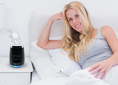 PureGuardian SPA260 Ultrasonic Cool Mist Deluxe Aromatherapy Essential Oil Diffuser with Touch Controls & Alarm Clock - Thumbnail 5