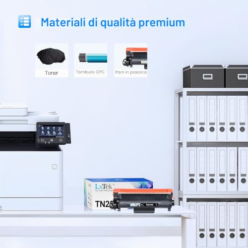 LxTek TN2510XL TN2510 Compatible for Brother TN-2510XL TN 2510 XL Toner for Brother MFC-L2800DW HL-L2400DWE MFC-L2835DW HL-L2445DW MFC-L2860DWE MFC-L2827DW DCP-L2665DW DCP-L26600 DW (DW (Black, 2-Pack Size