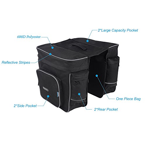Bicycle Rear Seat Carrier Bag Rack Trunk Bags Bike Commuter Bag (Type6)