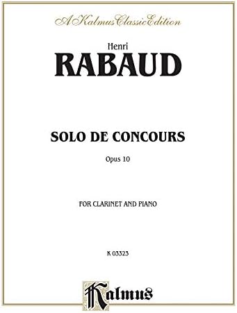 Solo de Concours, Op. 10: Part(s) (Kalmus Edition)