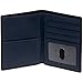 Royce Leather Mens RFID Passport Holder Currency Wallet (Black with Navy Napa)