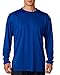 A4 Men's Long Sleeve Birds-Eye Mesh Crew | Medium | Royal