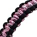 Flaskars Paracord Handle for Hydro Wide Mouth 12oz - 64 oz Sport Water Bottle Flask Strap Carrier (Pink Camo/Black)