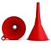 Plastic Funnel Set, mAuto Assorted Sizes Car Funnel Set – Red