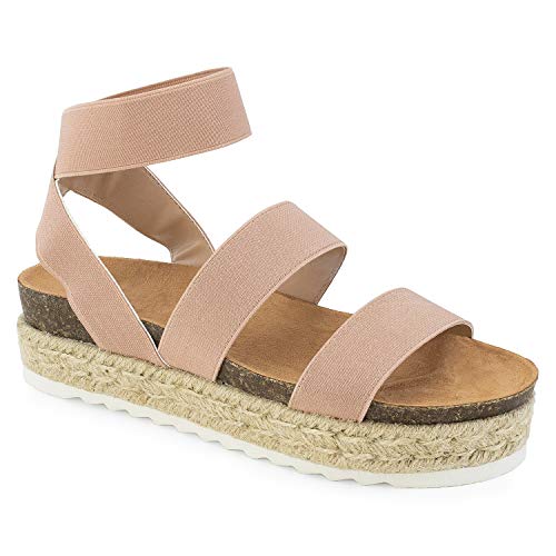 image for RF ROOM OF FASHION Women's Slide On Espadrille Platform Comfort Ankle 