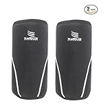 7mm Thick Knee Sleeves Compression & Support Brace [1 Pair] Performance Neoprene For Weight Lifting Injury Recovery Cross-Fit Powerlifting Squats For Men & Women 12 MONTH GUARANTEE (MED (13.0"-14.1"))