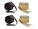 Black and Gold Crepe Paper Streamers (2 Rolls Each Color) MADE IN USA! primary