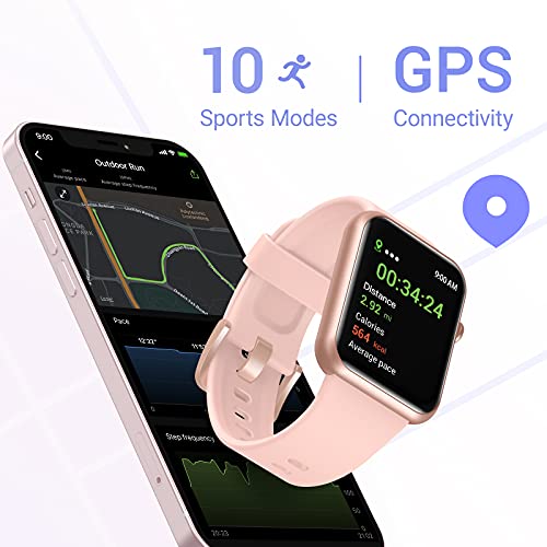 Letsfit IW2 Smart Watch, 1.55 Inch LCD Color Screen Smartwatch for