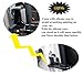 1byhome Car Door Step Vehicle Doorstep Folding Ladder Foot Pegs Easy Access to Car Rooftop with Safety Hammer for Jeep Car SUV