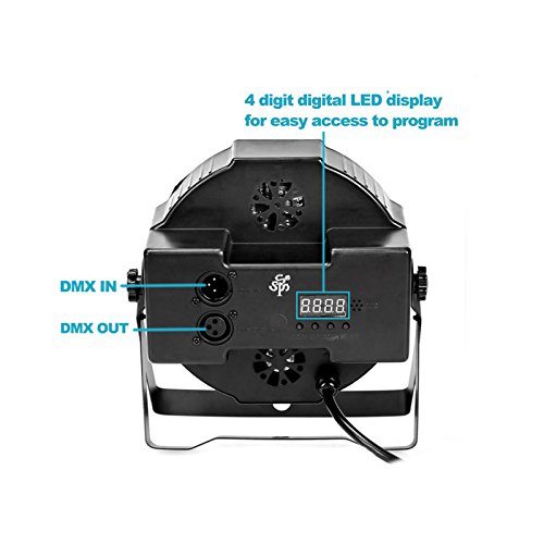 TSSS XL38 RGB PAR Light 18 LEDs DMX512 Color Mixing Wash Can Stage Light Disco DJ Wedding Party Show Live Concert Lighting - Thumbnail 4