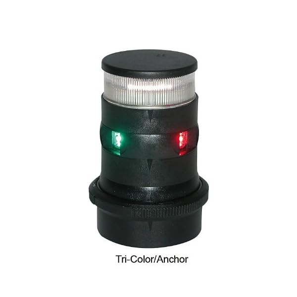 Aqua-Signal-Tri-ColorAnchor-LED-Navigation-Light-with-Black-Housing