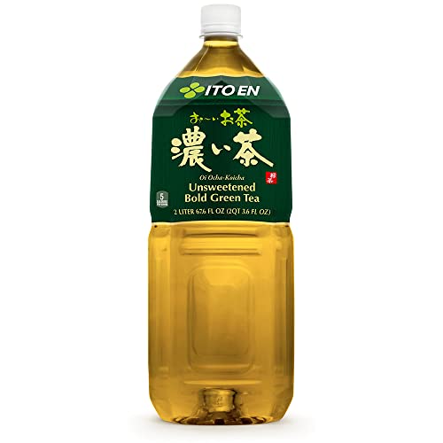 ITO EN Oi Ocha Unsweetened Bold Green Tea 2 Liter Bottle (Pack of 6) Unsweetened Zero Calories