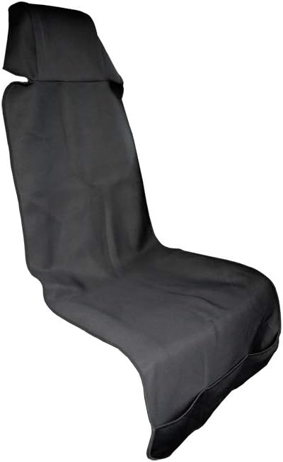 Amazon 1枚 防水 シートカバー ウエットスーツ生地 運転席 助手席 シングル用 足元収納ポケット付 サーフィン スノボー 1 シートカバー 車 バイク