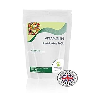 Vitamin B6 Pyridoxine HCL 100mg 60 Tablets – LetterBox Friendly UK Fast Delivery –