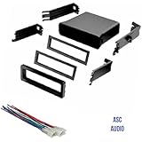 ASC Car Stereo Dash Install Pocket Kit and Wire Harness for Installing a Single Din Radio for some Toyota- see below