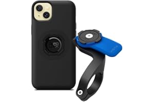 Quad Lock Out Front Bike Phone Holder Kit with iPhone 15 MAG Phone Case