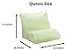 Contour Products, Flip Pillow Cover, Green, Queen Size (25 inch Width)