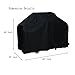 Easehold BBQ Gas Grill Covers Outdoor Waterproof All Weather Shelter 67x24x46 Inch Black