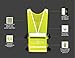 Crazy Flash Sale | Reflective Running Vest - Reflective Gear for Running, Cycling, Jogging, Walking, Motorcycle | Adjustable | Front Zipper | Back Pocket | Bonus - Set of 2 Bands | for Men and Women
