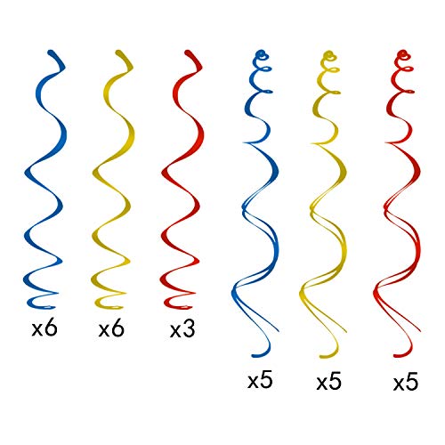 Transportation Party Hanging Swirl Decorations 30 Ct Car Bus Train Plane Ship DIY Hanging Decor for Kids Baby Shower Birthday Party Supplies - Thumbnail 3