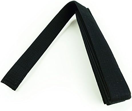 Black Color Double Warp Solid Belt TaeKwonDo Karate Martial Arts Belts, Size 000-8