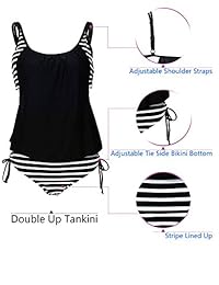 Century Star traje de baño de dos piezas para dama con parte superior de bikini con estampado floral y pantalones cortos acolchados