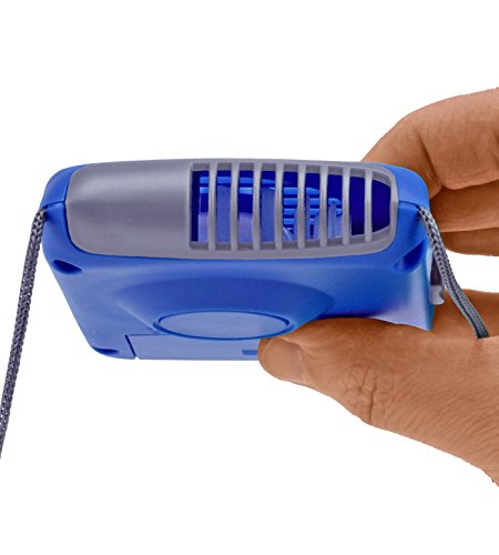 3 O2COOL+Deluxe+Necklace+Fan+Blue