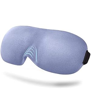 PaiTree Sleep Eye Mask, 2019 New Design Light Blocking Sleep Mask, Soft, Skin-Friendly Eye Mask for Sleeping, Zero-Pressure, Best Blinder for Travel/Sleeping/Shift Work/Meditation-Navy