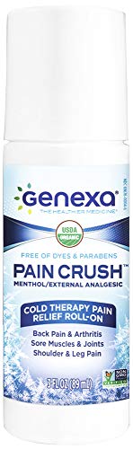 Genexa Pain Crush Roll-On: The Only Certified Organic OTC Pain Reliever. Fast Acting, Cooling Menthol Pain Relief for Back Pain, Sore Muscles & Joints, Shoulder & Leg Pain (3 oz.) - Thumbnail 7