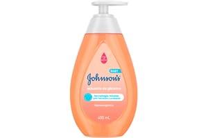 Sabonete Líquido de Glicerina Johnson's Baby, Da Cabeça aos Pés, 400ml | Com Glicerina Vegetal, Hipoalergênico, Livre de Parabenos e Corantes, Pele Hidratada