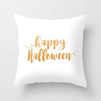 Amazon Com Simple Designer Happy Halloween Pillow Covers
