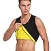 Cimkiz Sauna Vest for Man Neoprene Sweat Vest Weight Lose Sweat Tank top Fat Burner Vest Thermo Vest no Zip S