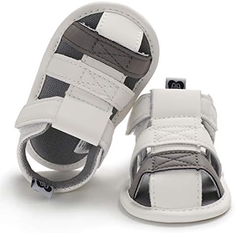 Baby Boys Girls Summer Sandals Non Slip Soft Sole Outdoor Infant Toddler First Walker Crib Shoes(3-18Months)