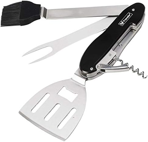 Virtue Retail 5 in 1 Barbecue TOOLS Set BBQ Kit Accessories Grill Tool - For Easy BBQ Grilling Outdoors!