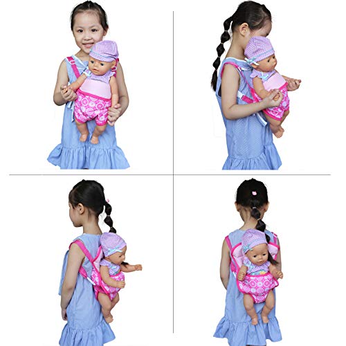 2 Pack Baby Doll Backpack Doll Carrier Doll Accessories Doll Sleeping Bag Girl's Birthday Christmas Gift Sleepover Slumber Party American Girl My Life Our Generation Madame Alexander