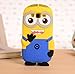 Samsung Galaxy ON5 G550 Phone Case, 3D Yellow Minion Soft Silicone Rubber Skin Protective Cover & Stylus Pen