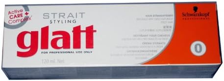 Schwarzkopf Glatt Chemical Hair Straightener -0 Very Curly Frizzy Hair