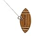 Tiki Toss Hook and Ring Toss Game Football Edition - 100% Bamboo Party Game for Indoor or Outdoor Family Fun (All Parts Included)