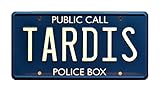 Celebrity Machines Doctor Who | TARDIS | Metal Stamped Vanity License Plate