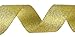 Hipgirl Gold Metallic Ribbon, Glitter Gold Ribbon for Crafts. Non-Wired Ribbon for Gift Wrapping, Christmas Tree Garlands, Gift Ribbon Bows - (25yd 1.5